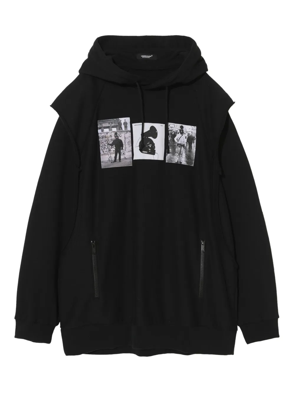 graphic-print hoodie