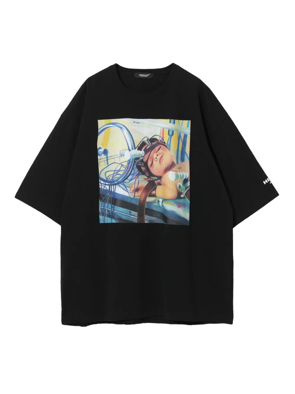 Undercover Katoenen T-shirt met grafische print Zwart