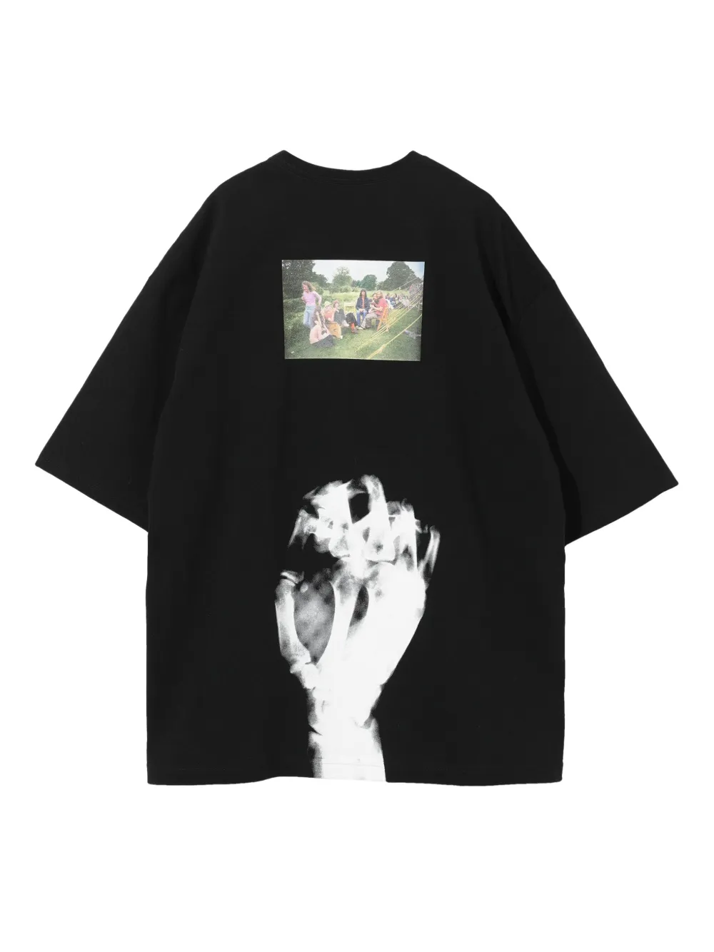 Undercover T-shirt met print - Zwart