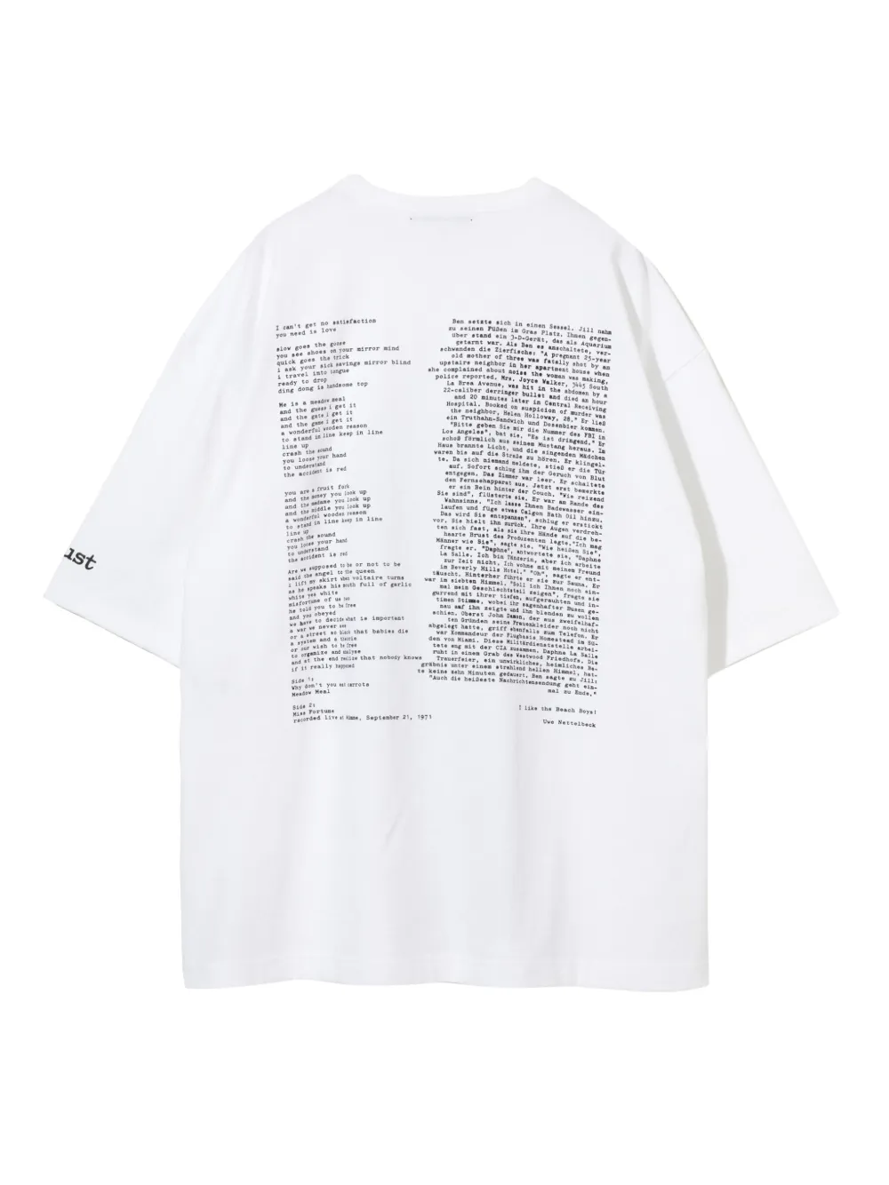 Undercover T-shirt met grafische print - Wit