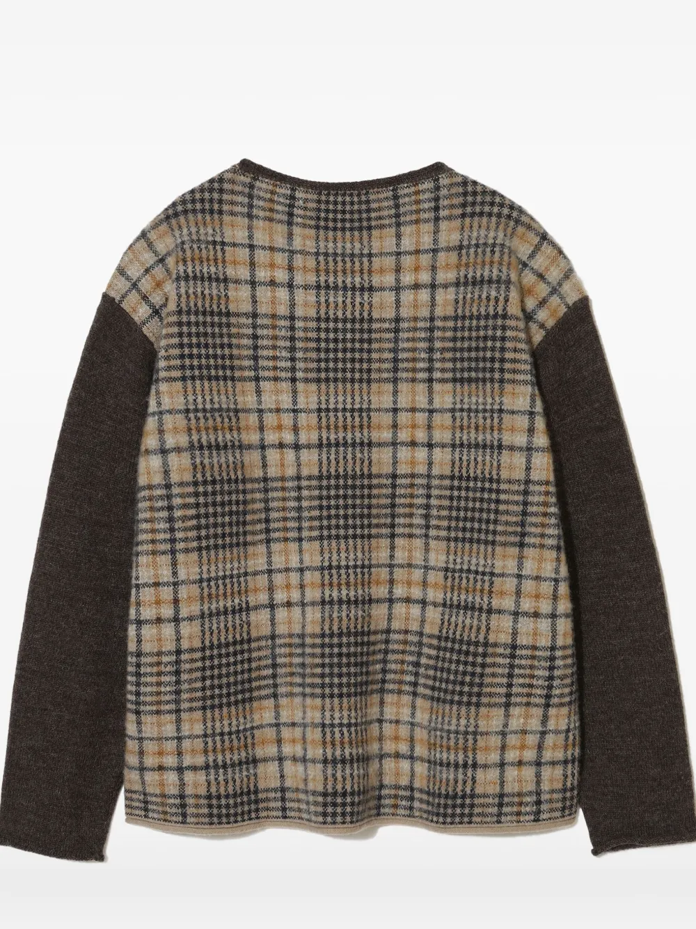 Undercover Round-neck Wool Sweater In Brown