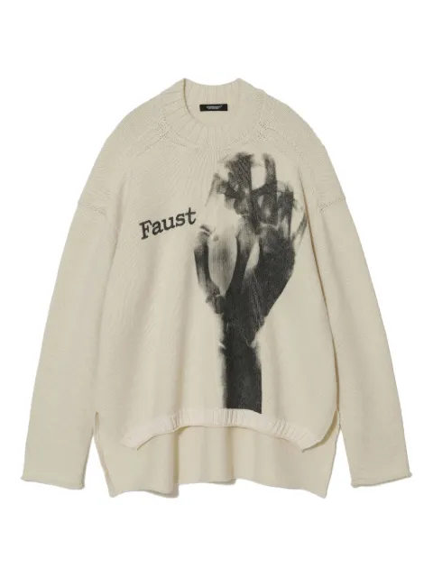 Undercover graphic-print long-sleeve sweater