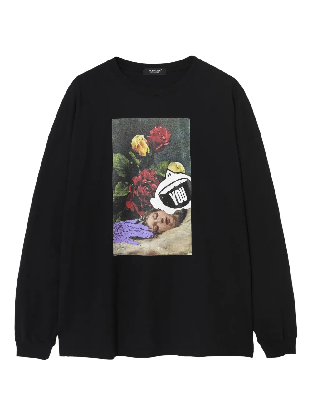 Undercover graphic-print long-sleeve sweatshirt | Black | Image 1