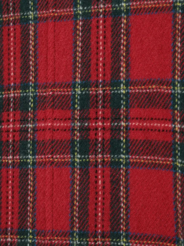 Undercover Check Plaid zip-front Gilet | Red | FARFETCH ZA