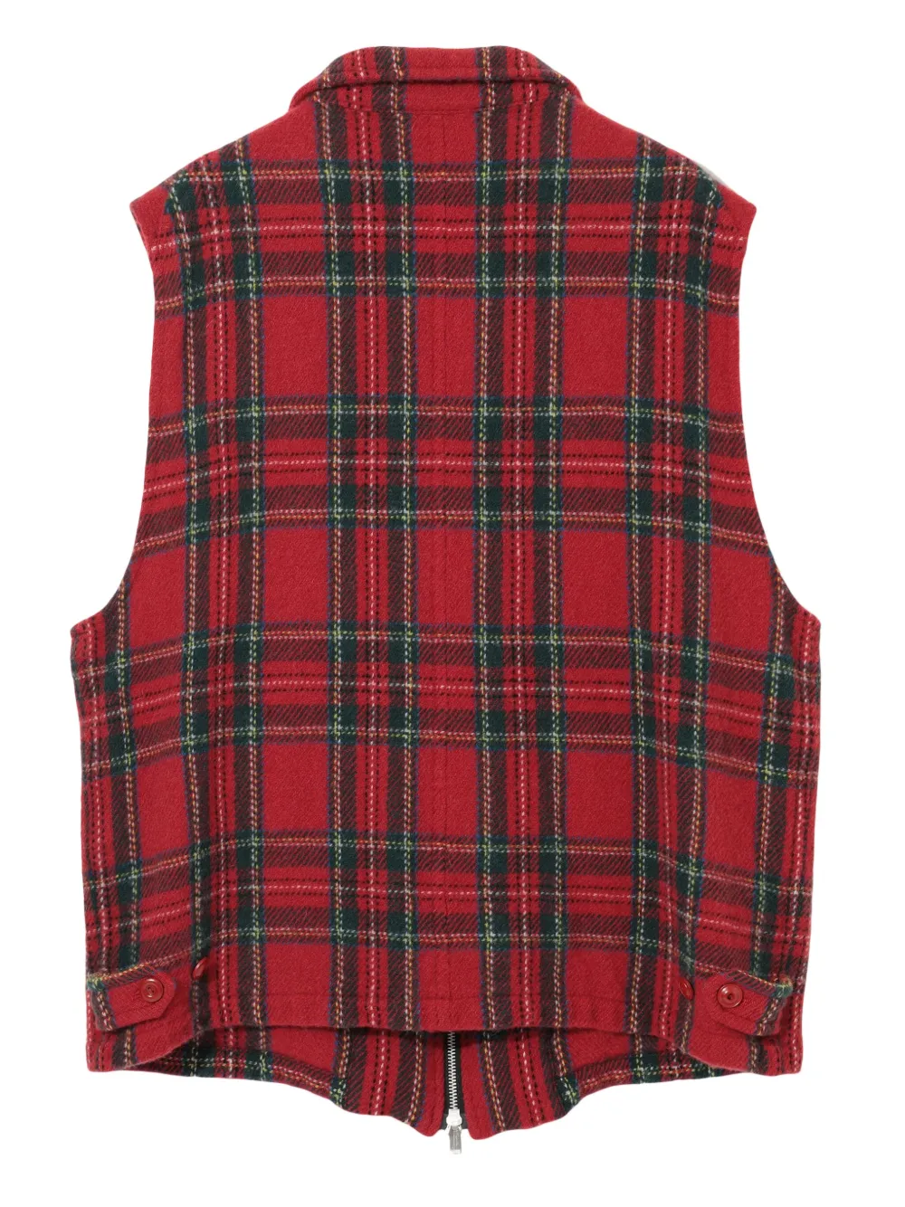 Undercover check plaid zip-front gilet | Waistcoats & Gilets | Image 2