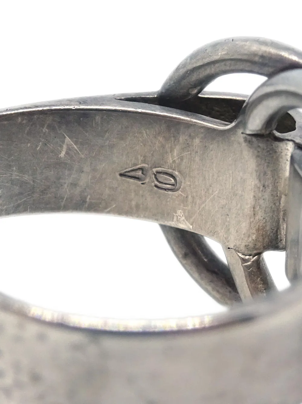 Pre-owned Hermes 1990-2000s Interlocking Loop Ring