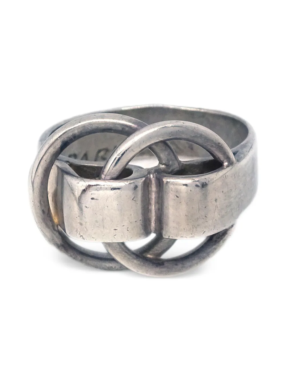 Hermès Pre-Owned anillo con bucle entrelazado 1990-2000 | plateado | Image 1
