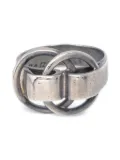 Hermès Pre-Owned 1990-2000s interlocking loop ring - Silver