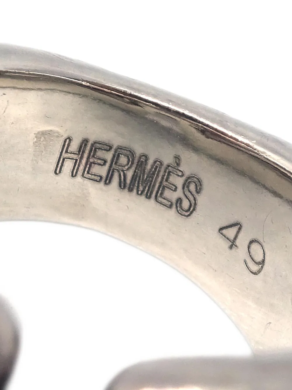 Pre-owned Hermes 1990-2000s Logo-detailing Ring