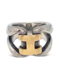 Hermès Pre-Owned 1990-2000s logo-detailing ring - Silver