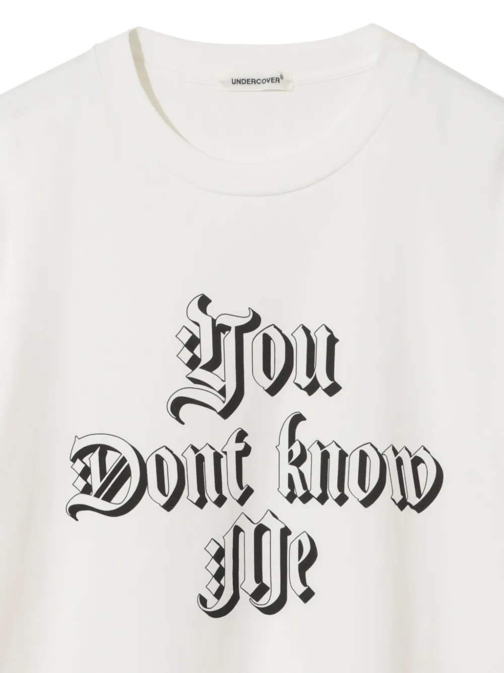 Undercover zip-detail cotton T-shirt Beige