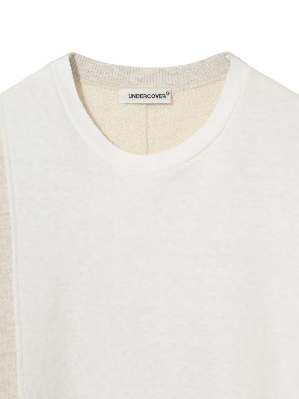 Undercover Asymmetrische sweater met ruches Beige