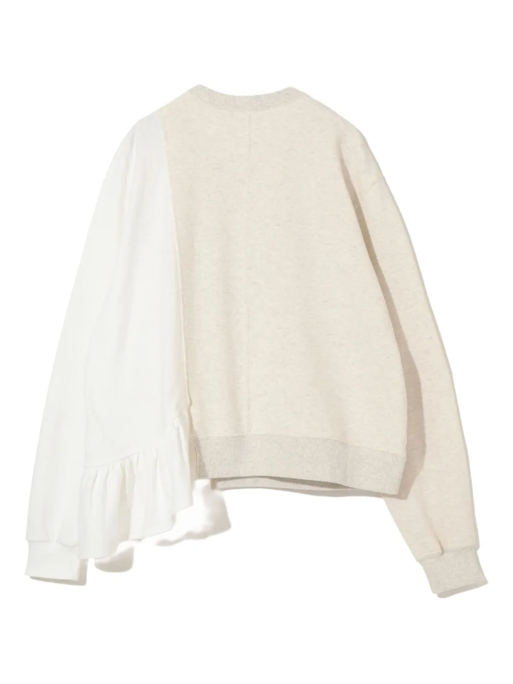 Undercover Asymmetrische sweater met ruches Beige