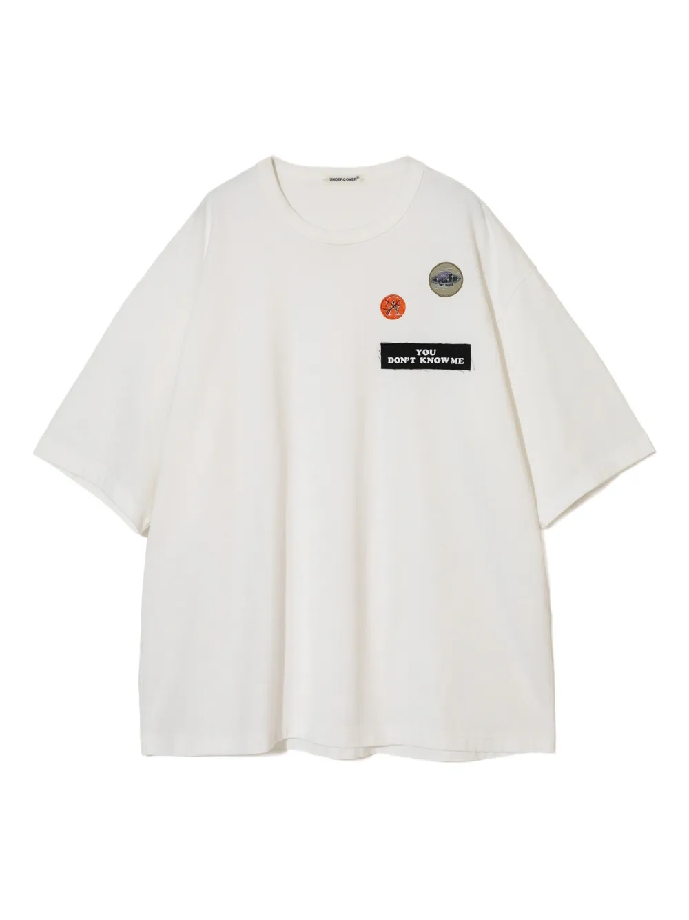 Undercover T-shirt met patch Wit
