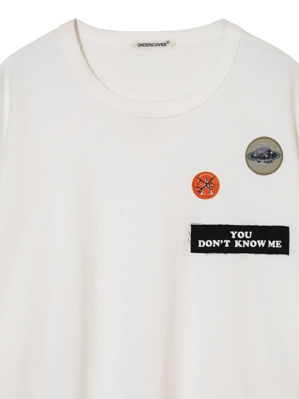 Undercover T-shirt met patch Wit