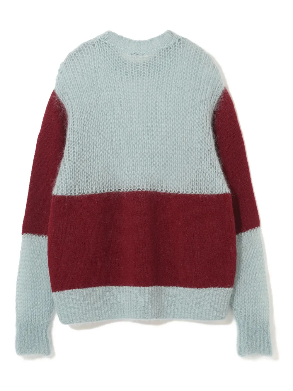 Undercover mohair-blend striped sweater Blauw