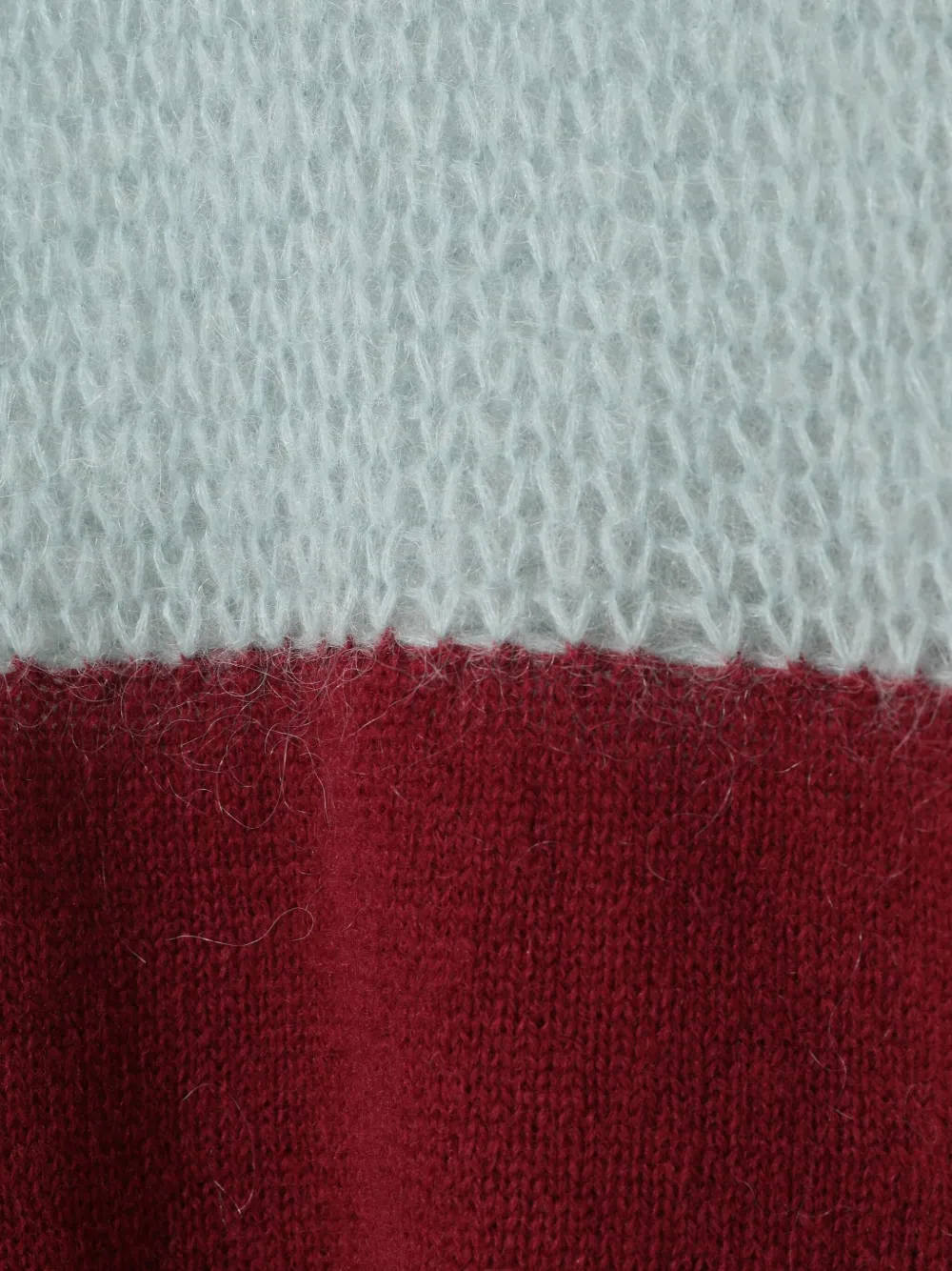 Undercover mohair-blend striped sweater Blauw