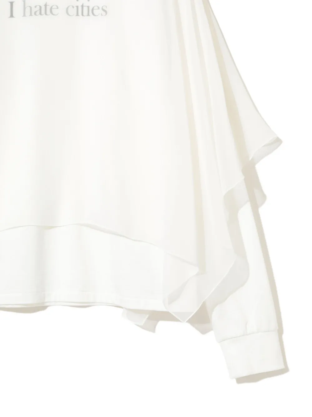 Undercover Gelaagde sweater met fladdermouwen Wit