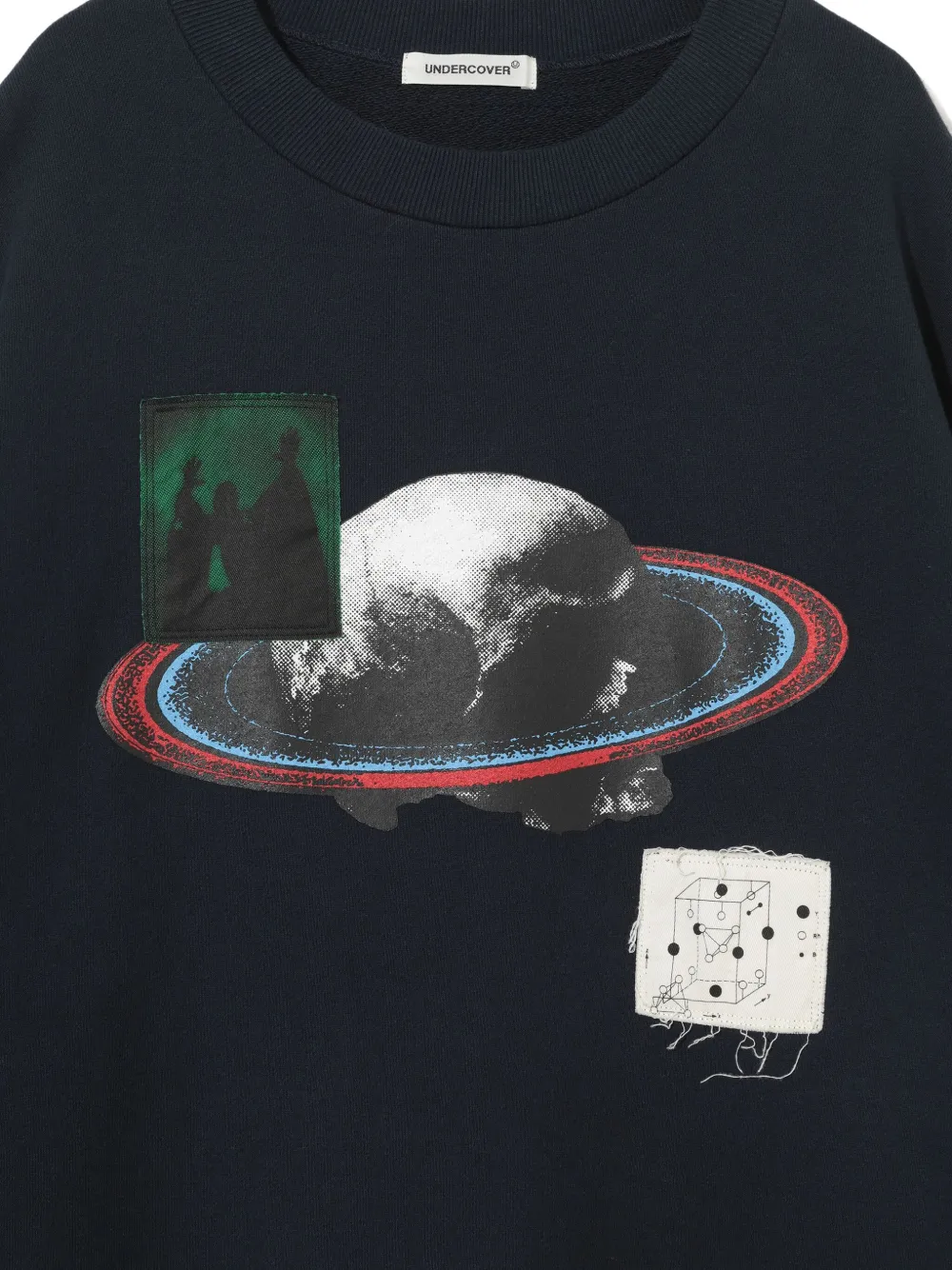 Undercover Sweater met grafische print Blauw