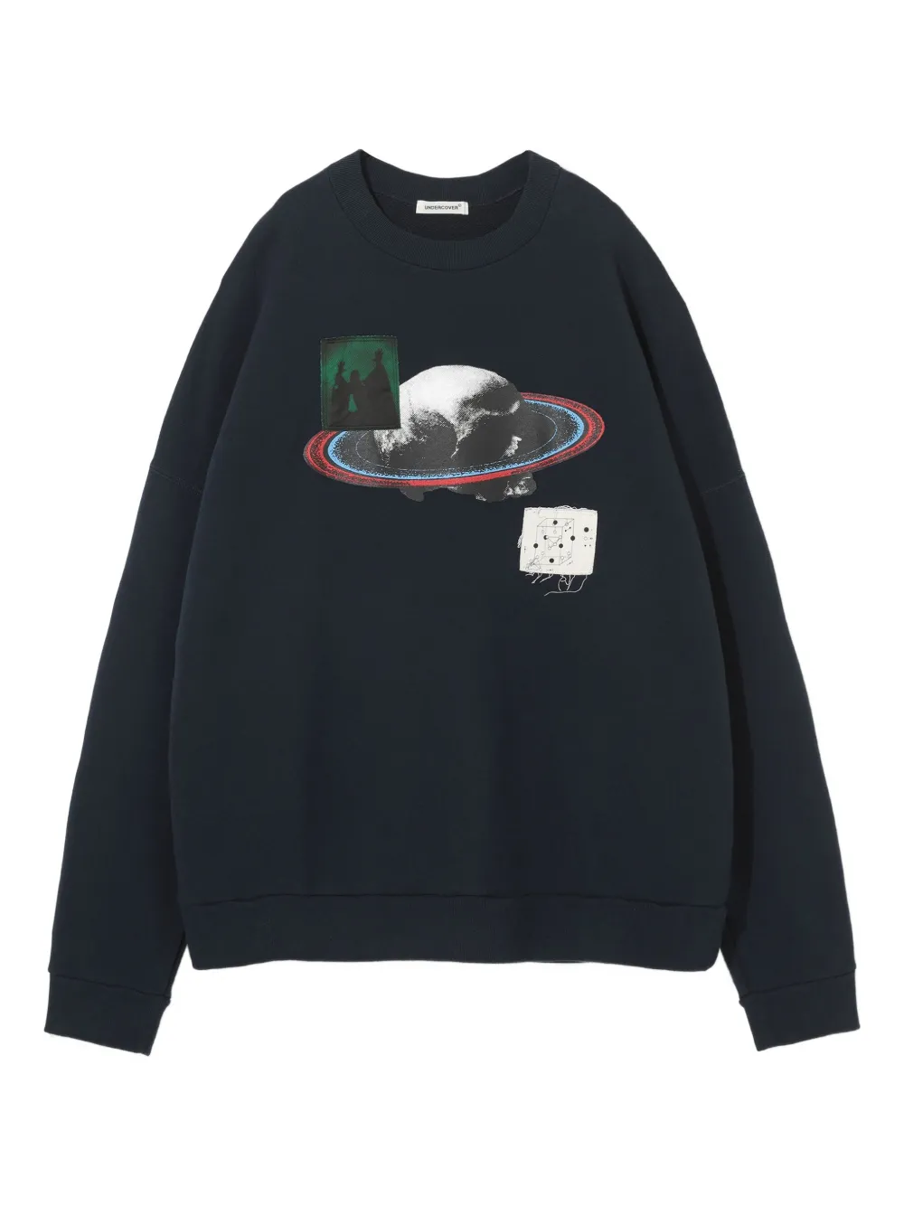Undercover Sweater met grafische print Blauw