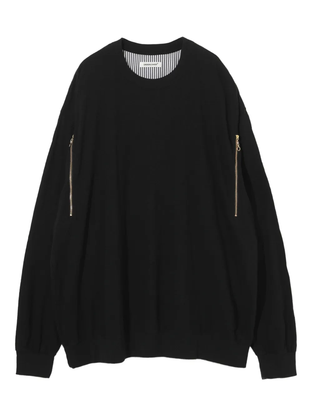 Undercover Sweater met rits Zwart