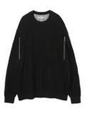 Undercover zippered-pockets sweatshirt - Black