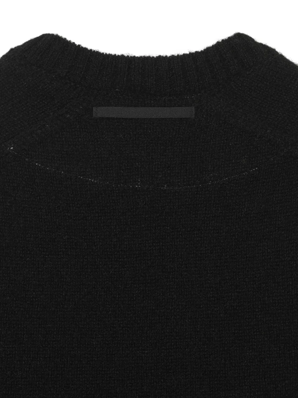 Undercover Wollen trui met patch Zwart