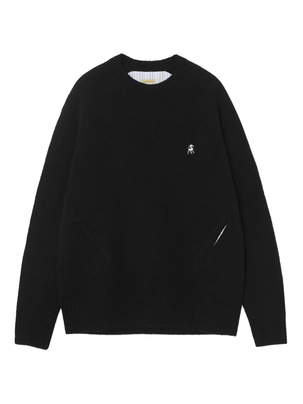 Undercover patch-detail wool sweater | Black | Image 1
