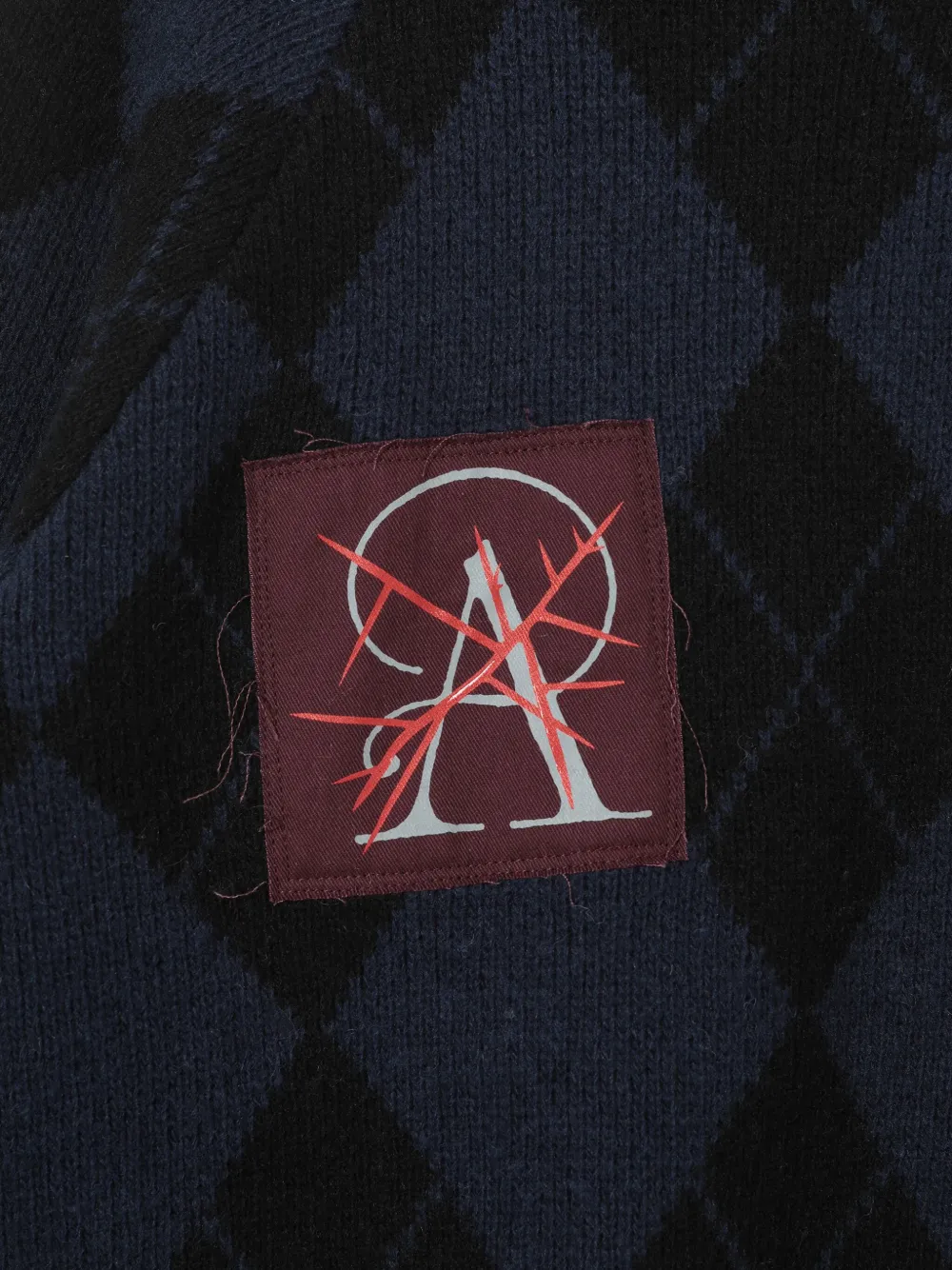 Undercover Trui met argyle patroon Blauw