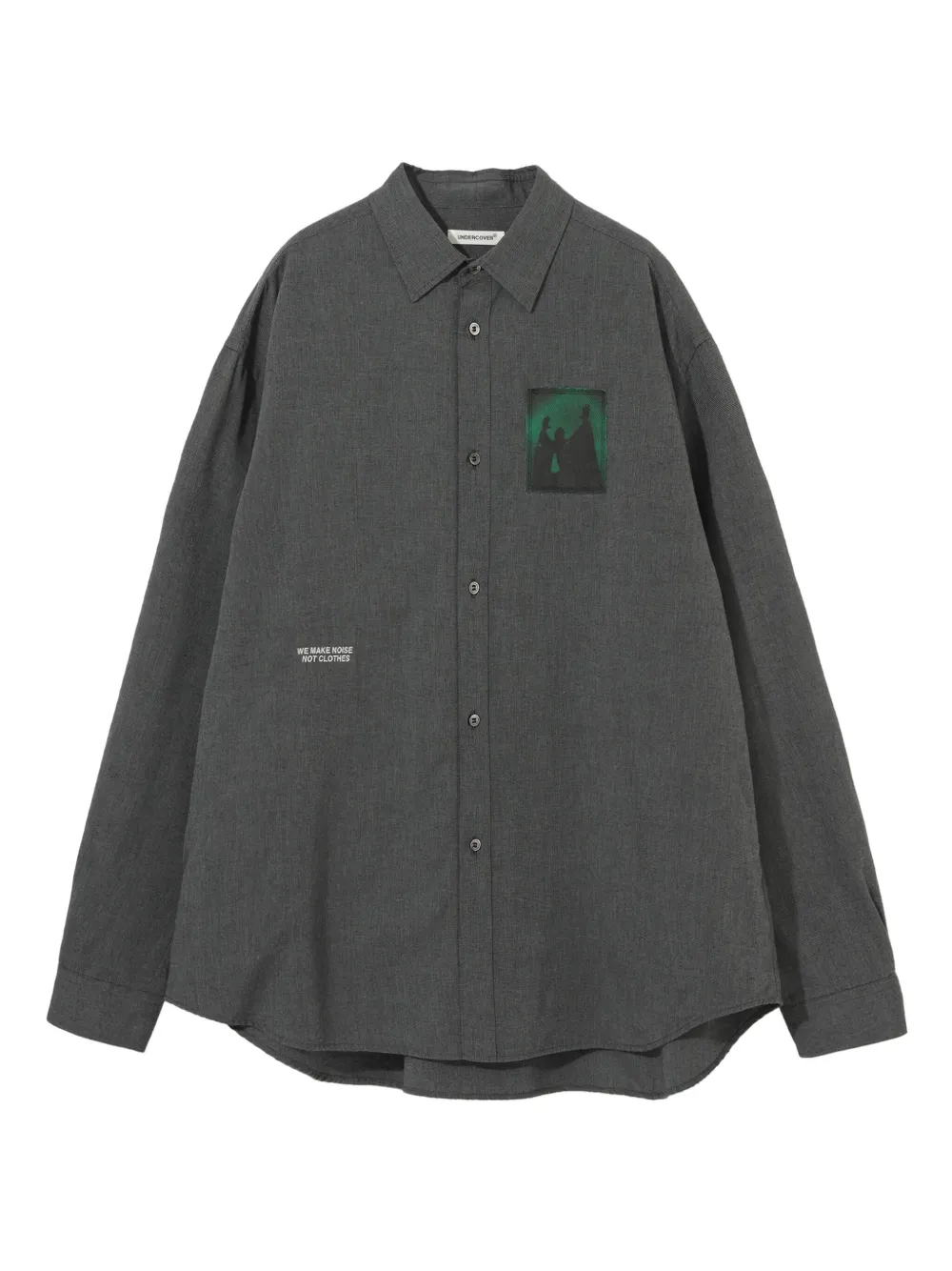 Undercover Overhemd met patch Grijs
