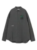 Undercover patch-detail button-up shirt - Grey
