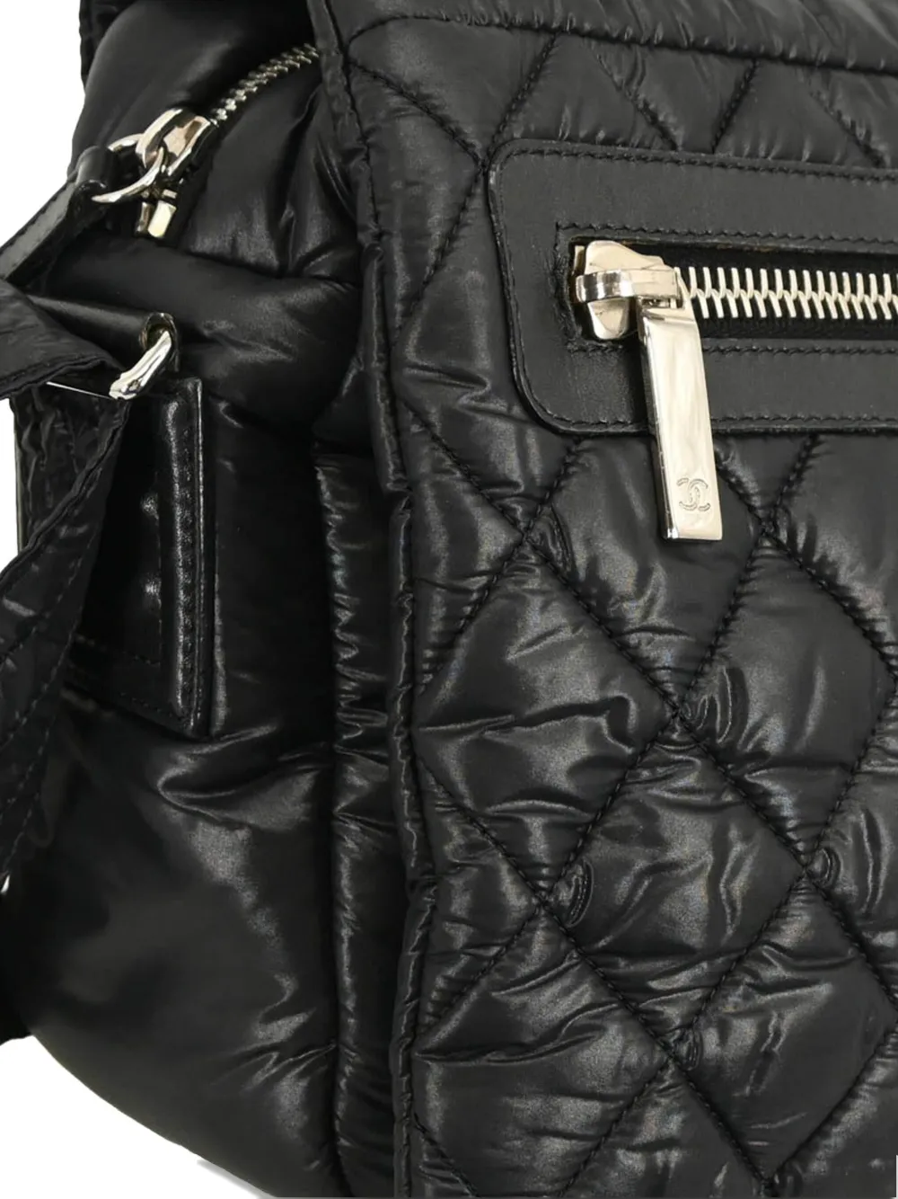 Pre-owned Chanel 2009 Coco Cocoon Shoulder Bag In Black