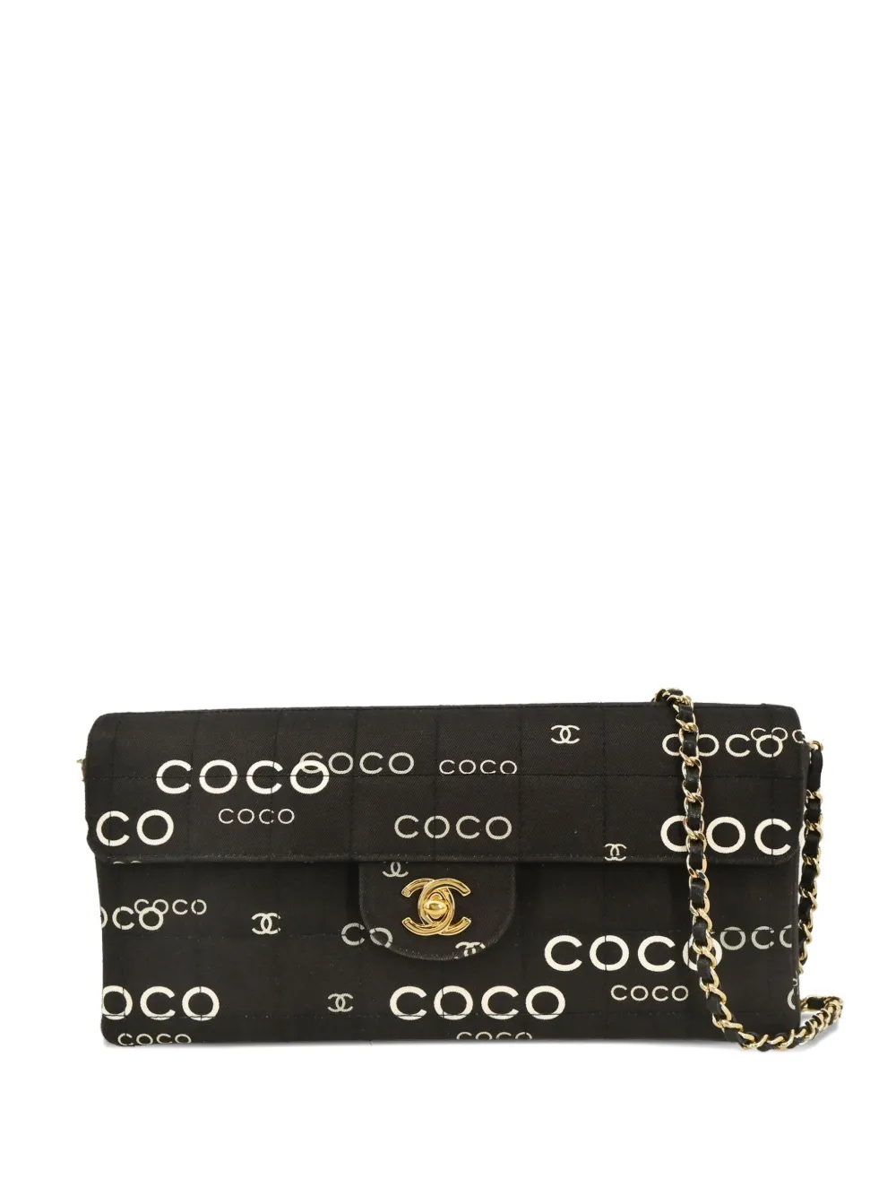 CHANEL Pre-Owned 2000 Coco East West Choco Bar shoulder bag | Black | Image 1