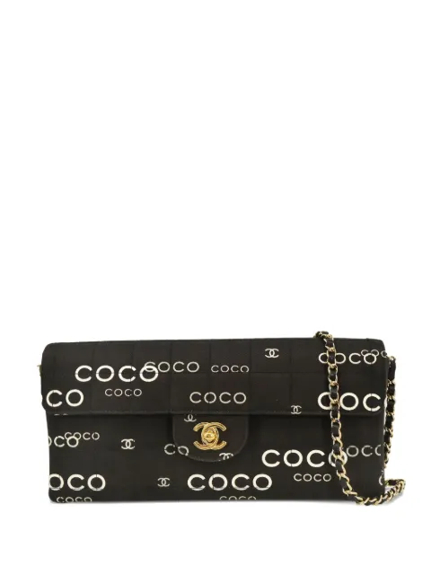 CHANEL Pre-Owned 2000 Coco East West Choco Bar shoulder bag