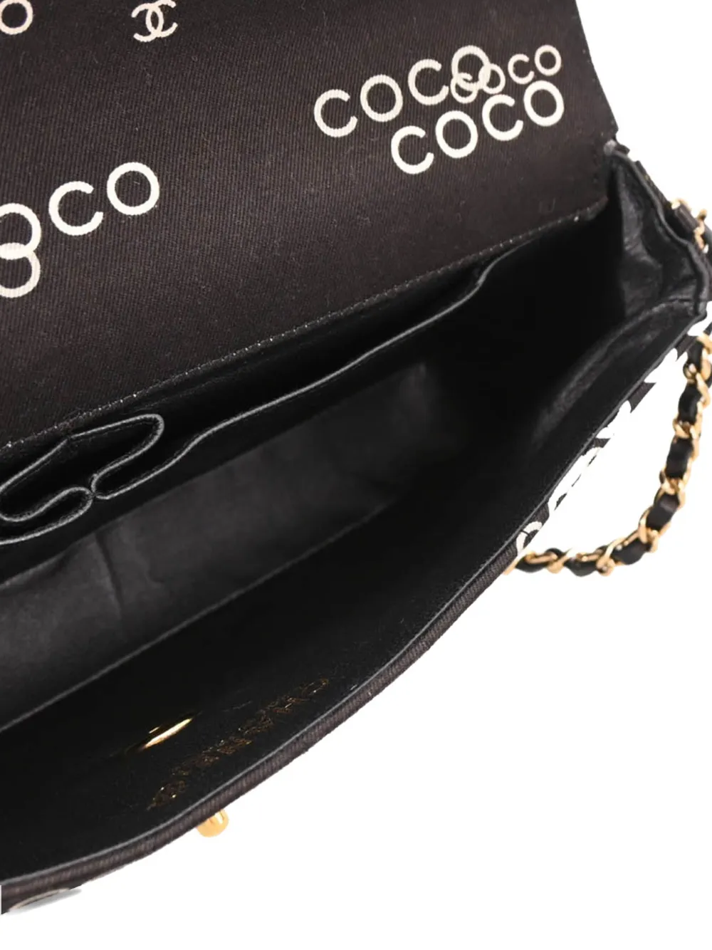 Pre-owned Chanel 2000 Coco East West Choco Bar Shoulder Bag