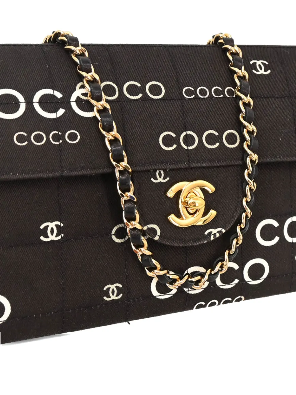 CHANEL Pre-Owned 2000 Coco East West Choco Bar shoulder bag | Pre-Owned | Image 2