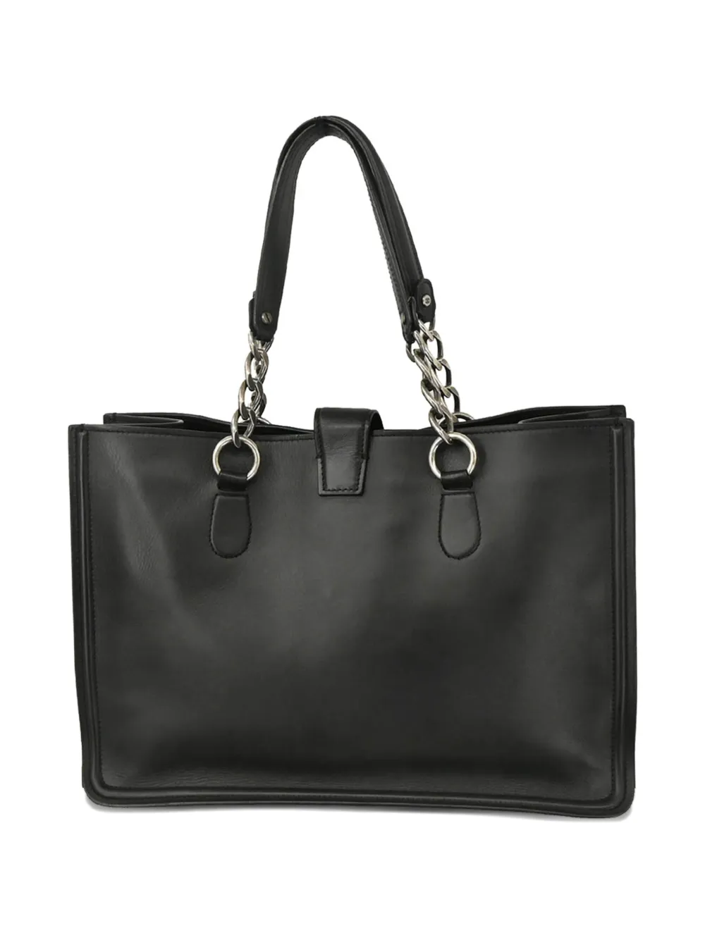 Pre-owned Chanel 2006 Cc Tote Bag In Black