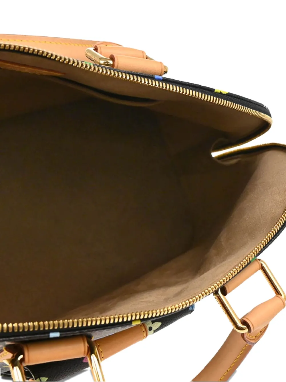 Pre-owned Louis Vuitton X Takashi Murakami 2013 Alma Gm Tote Bag In Black