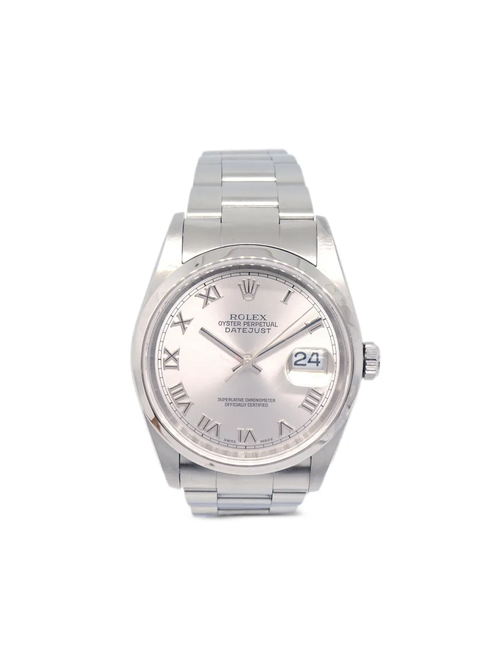 Rolex 2004 オイスターパーペチュアル デイトジャスト 34mm - シルバートーン Rolex 2004 オイスターパーペチュアル デイトジャスト 34mm - シルバートーン