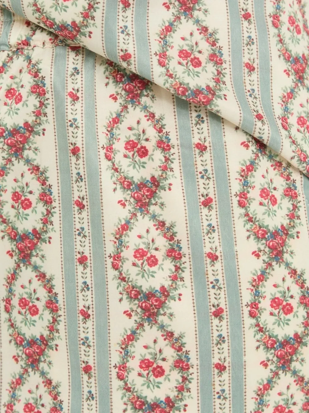 Notes du Nord Broek met bloemenstreep Beige