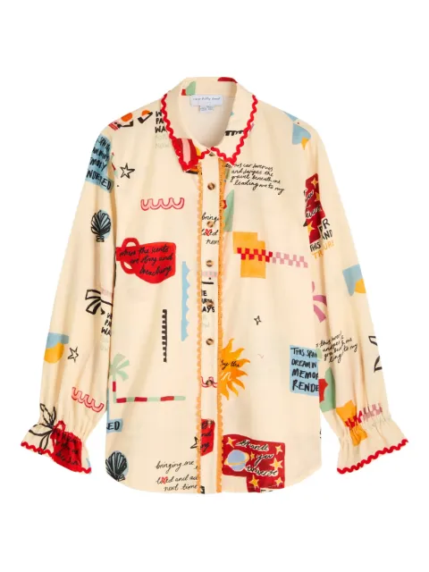 NEVER FULLY DRESSED camisa con volantes en los puños