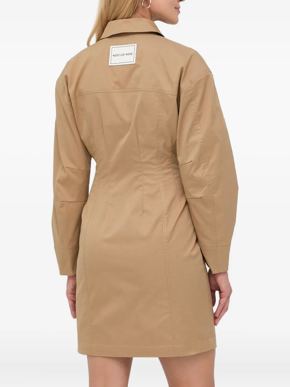 Notes du Nord Shirtjurk met knoopdetail - Beige