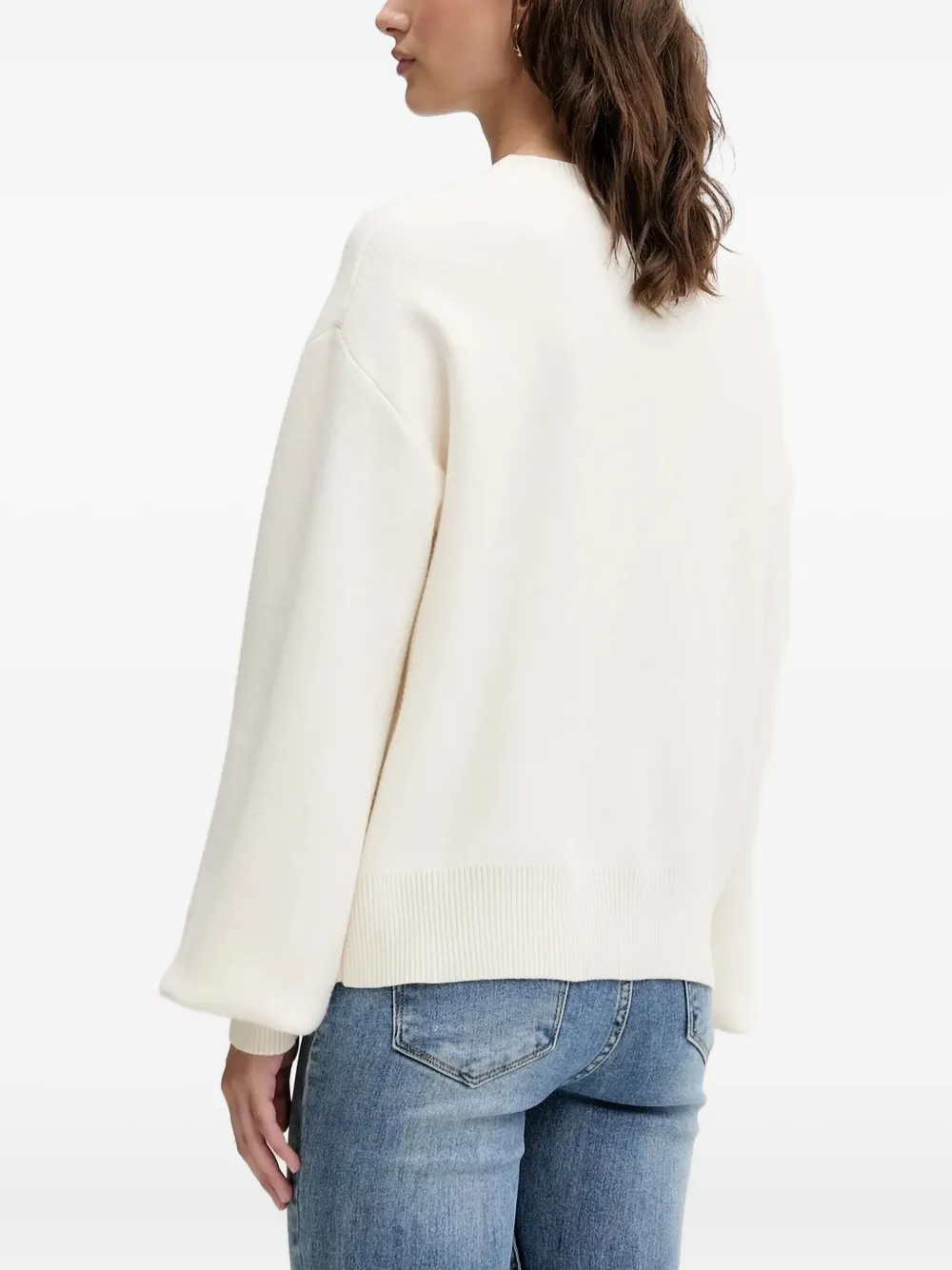 Never Fully Dressed Palm-tree Embroidered Cardigan In Neutral