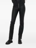 Notes du Nord zip-embellished leather trousers - Black