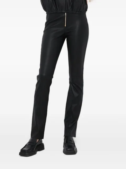Notes du Nord zip-embellished leather trousers