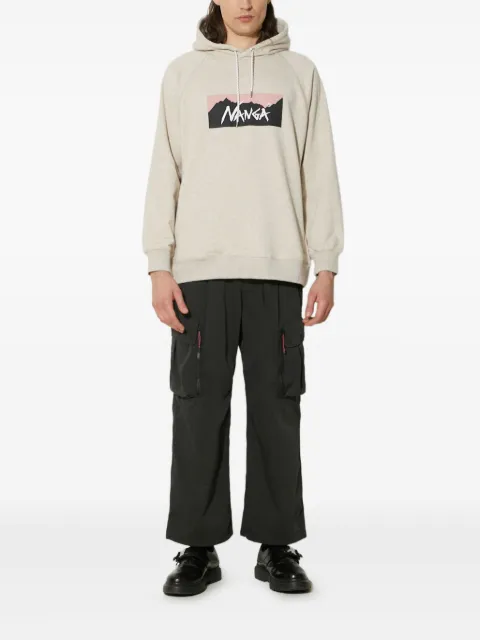 NANGA logo-print hoodie