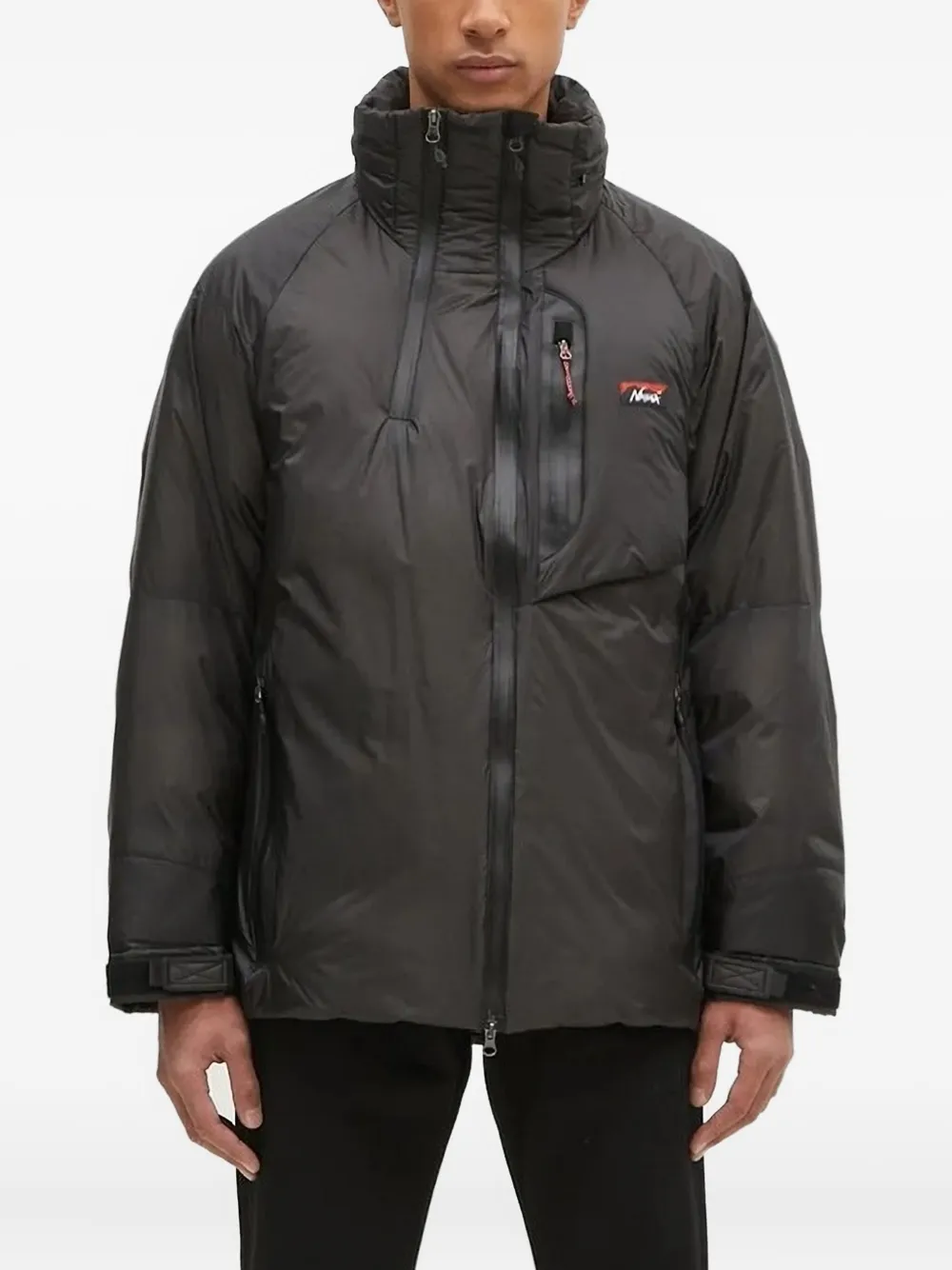 NANGA high-neck zipped jacket | Black | Image 1