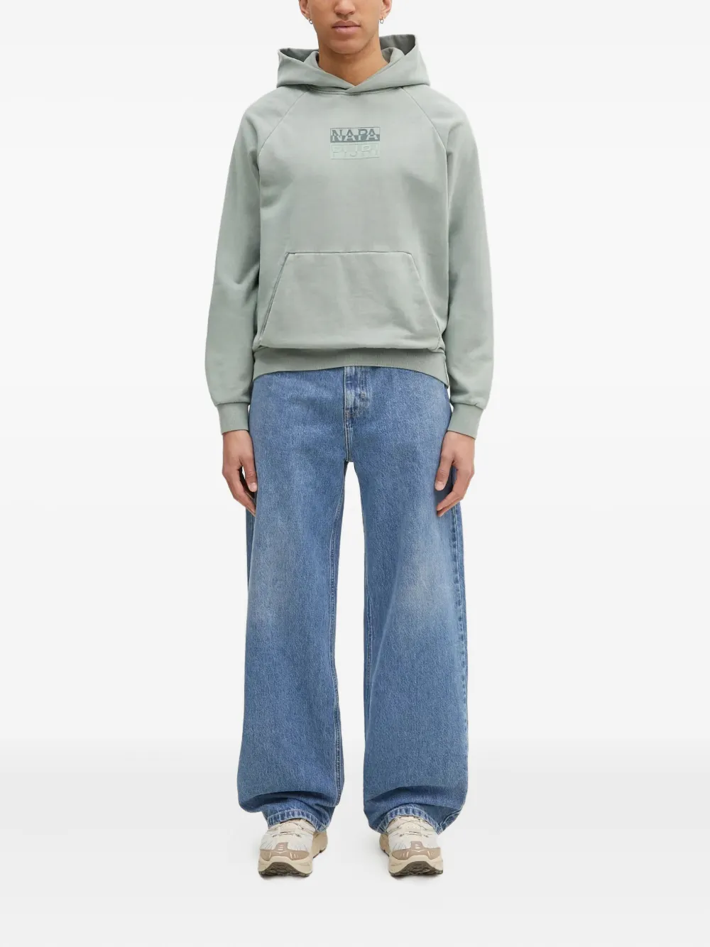 Napapijri Hoodie met logo Groen