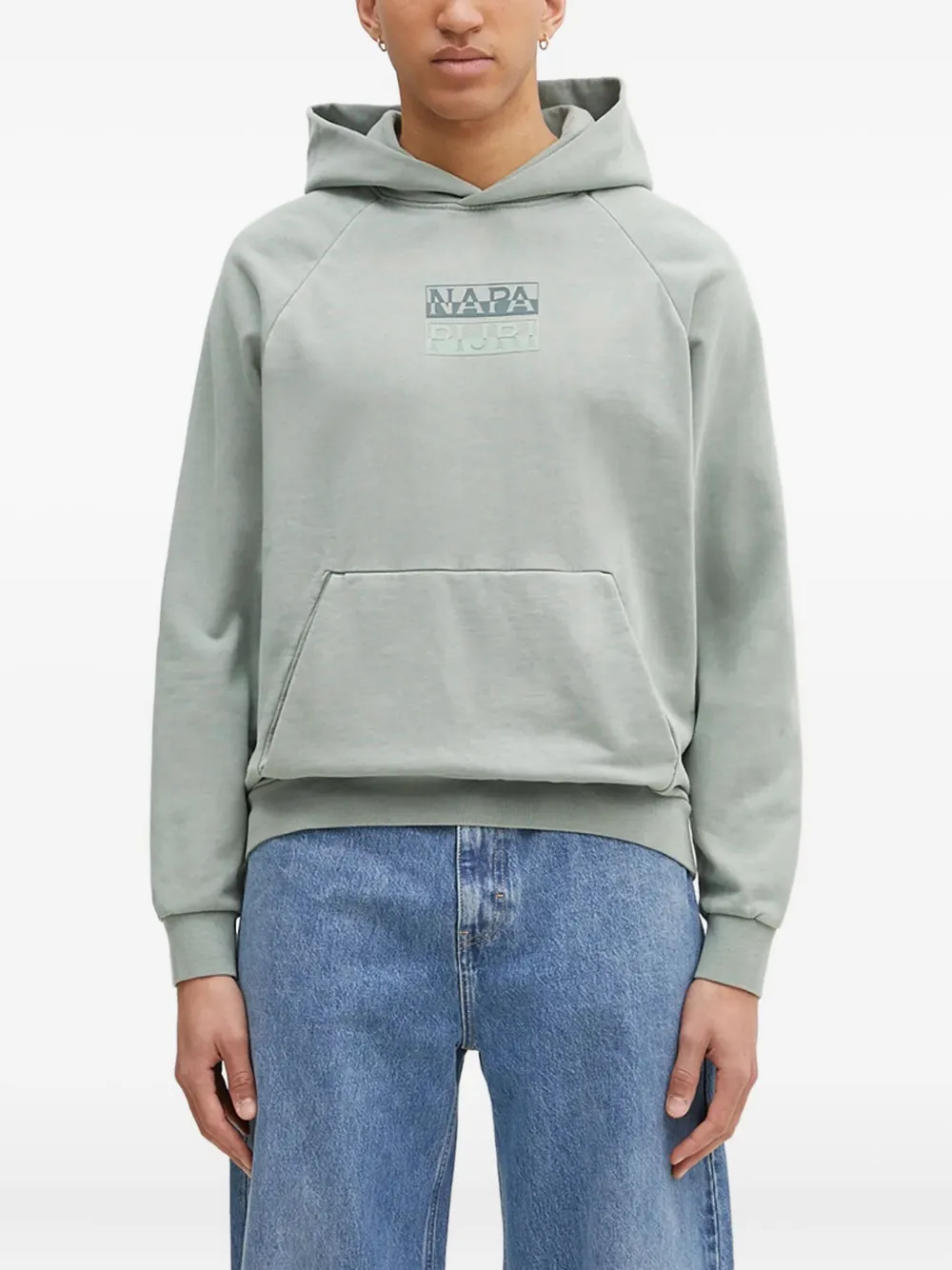 Napapijri Hoodie met logo Groen