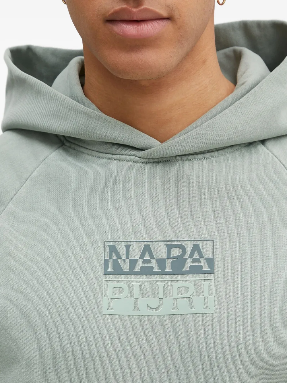 Napapijri Hoodie met logo Groen